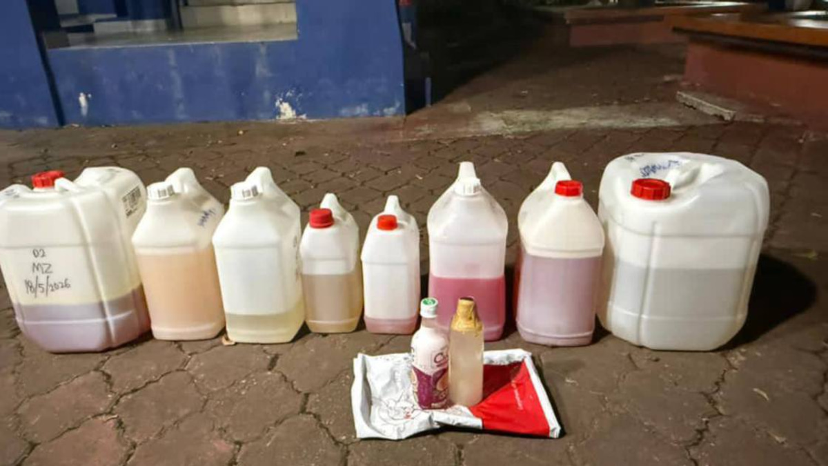 RM762,000 Haul of 'Mushroom' Drugs Seized in Kelantan in Plastic Bottles