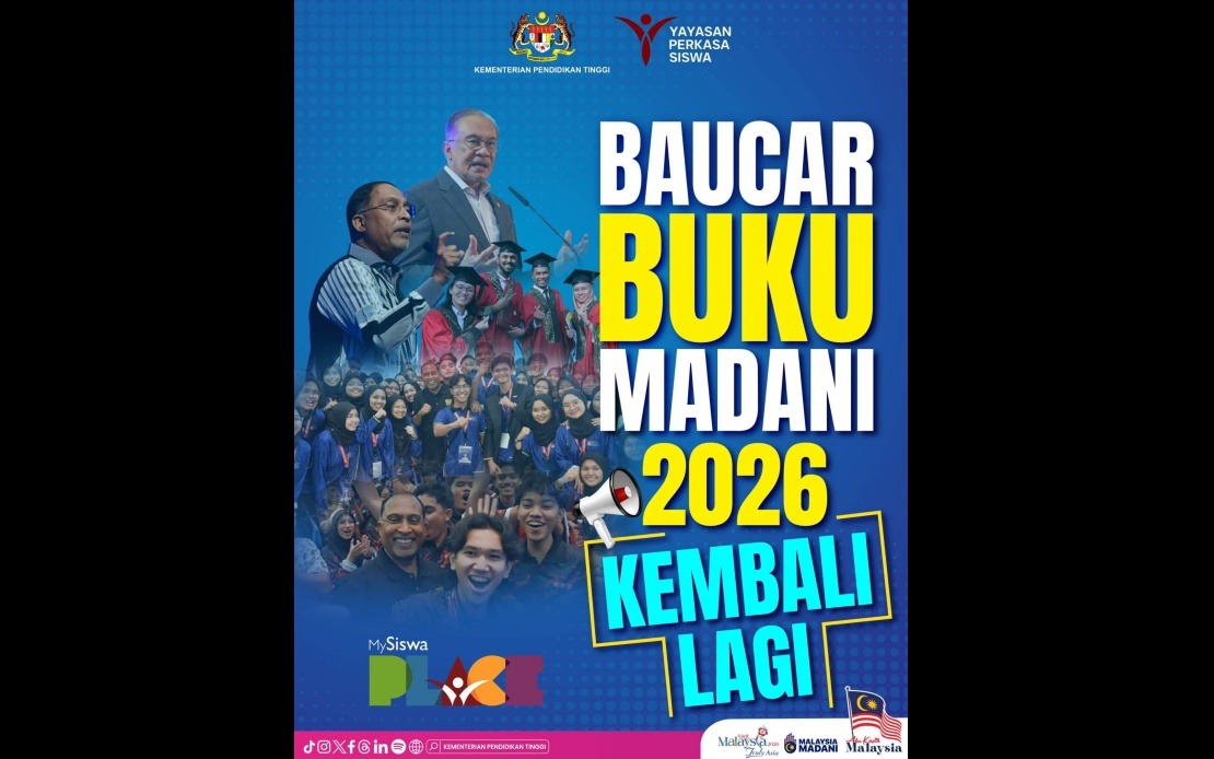 1.18 Million IPT Students Can Redeem RM100 MADANI Book Vouchers From July 15