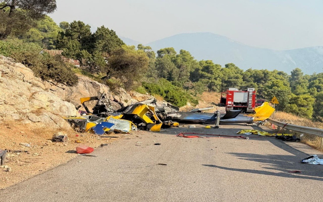 Two Firefighters Dead After Helicopters Collide During Greek Wildfire Battle
