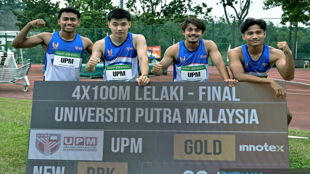 Aliff Iman Leads UPM's Young Sprinters To Historic 4x100m Gold At SUKIPT