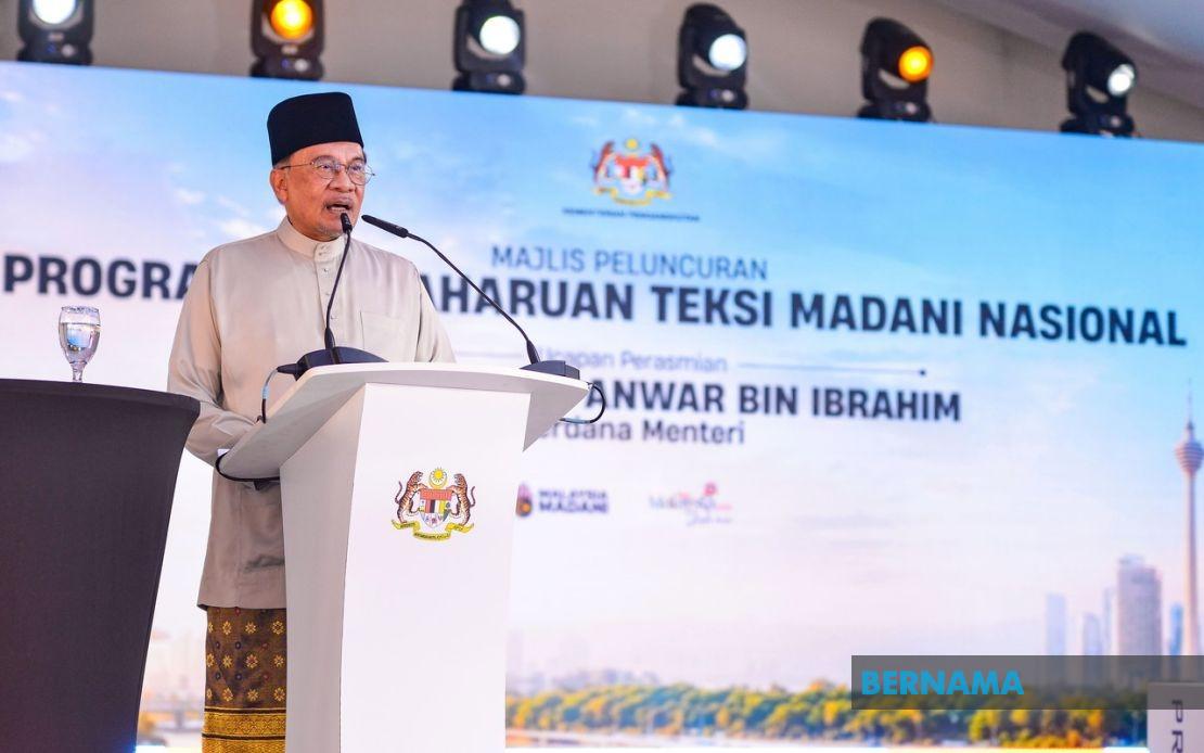 PM Anwar Doubles Down on Taxi Reform With Extra RM10 Million Boost
