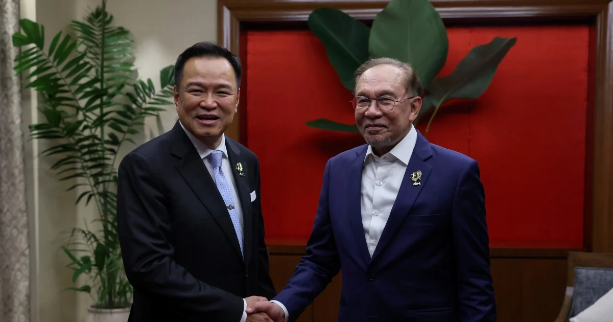 Thai PM Anutin visits Malaysia to strengthen ties on security and trade