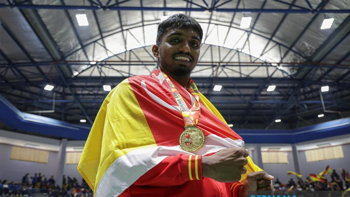 Against All Odds: Selangor Silambam Athlete M. Mahendran Secures SUKMA Three-Gold Triumph While Working Full-Time