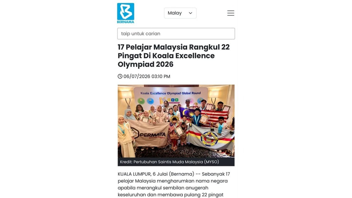PM Anwar Hails 17 Malaysian Students' Strong Performance at KEO 2026 Global Finals in Macau