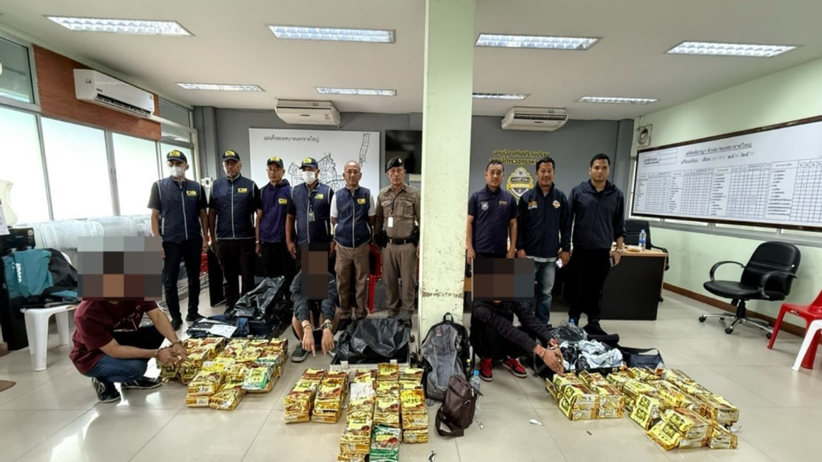 Three Malaysians Arrested In Thailand With 87kg Of Methamphetamine