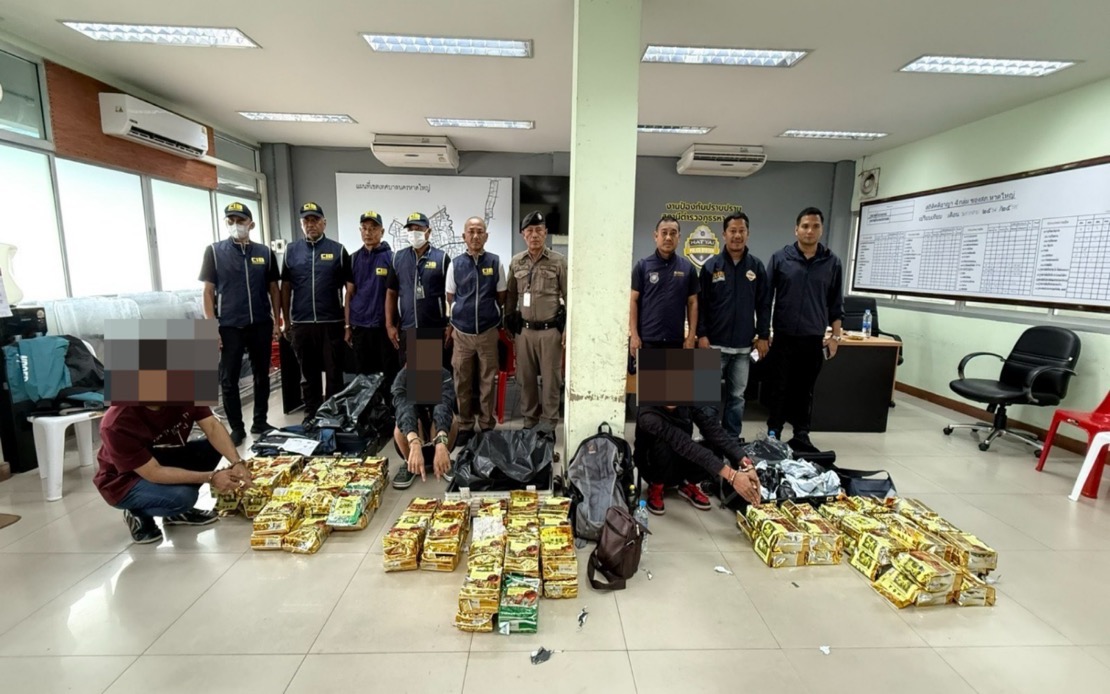 Three Malaysians Arrested In Thailand With 87kg Of Methamphetamine