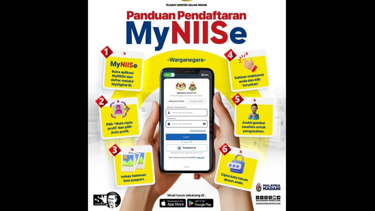 Home Minister Urges Malaysians to Adopt MyNIISe App for Digital Immigration Services