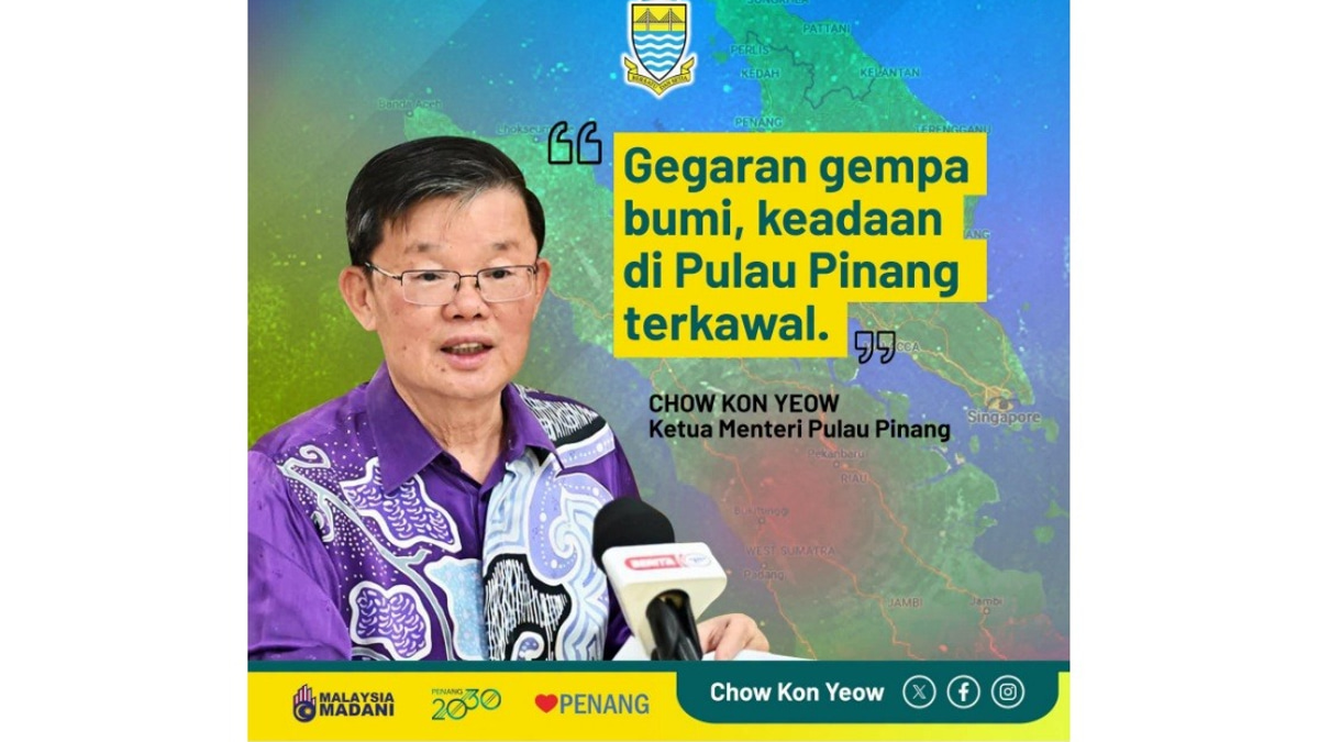 Penang Declares All Clear After Indonesia Earthquake Triggers Tremors Across State