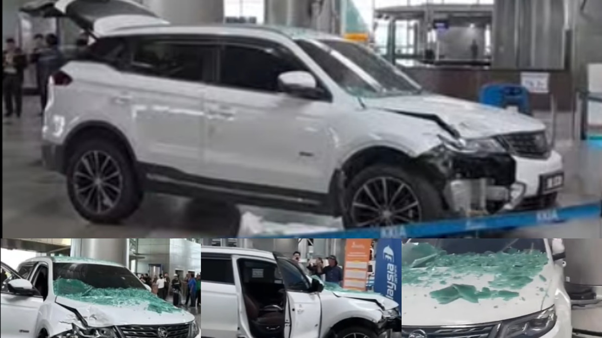 SUV Ploughs Through KKIA Departure Hall After Driver Forgets Park Gear