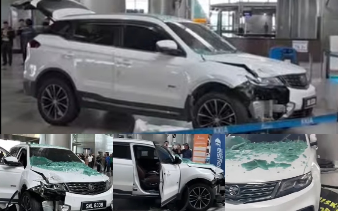 SUV Ploughs Through KKIA Departure Hall After Driver Forgets Park Gear