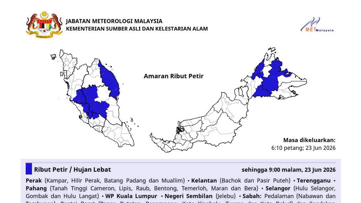 MetMalaysia Issues Advisory On Typhoon Mekkhala, No Threat To Malaysia