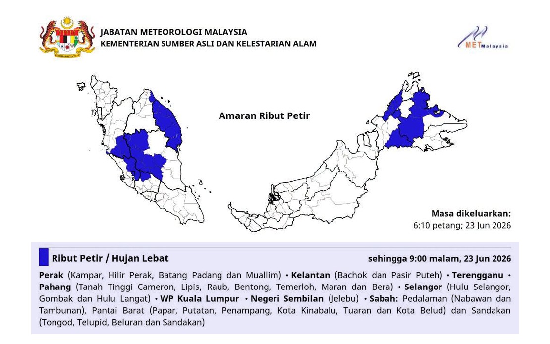 MetMalaysia Issues Advisory On Typhoon Mekkhala, No Threat To Malaysia