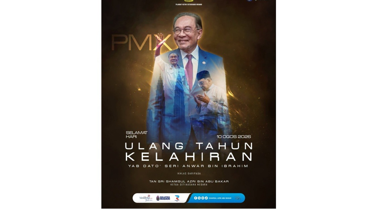 Chief Secretary Extends 79th Birthday Greetings to PM Anwar Ibrahim