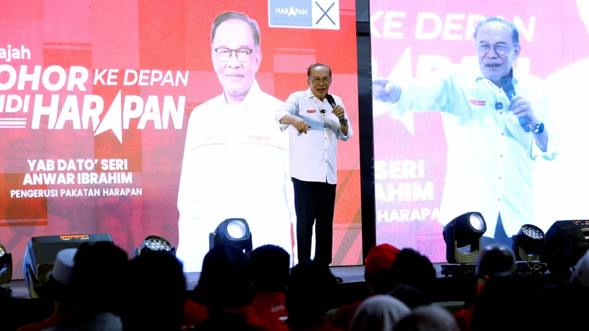 Anwar claims BN dissolved Johor assembly to restore former political supremacy