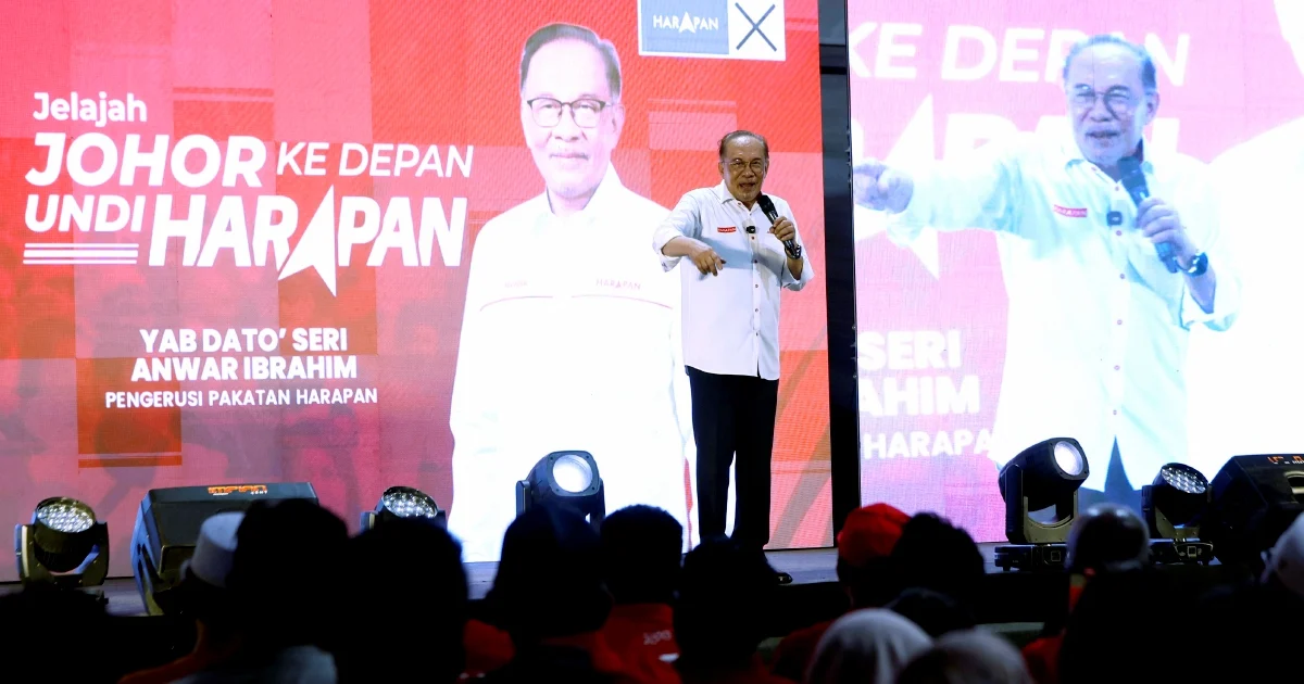 Anwar claims BN dissolved Johor assembly to restore former political supremacy