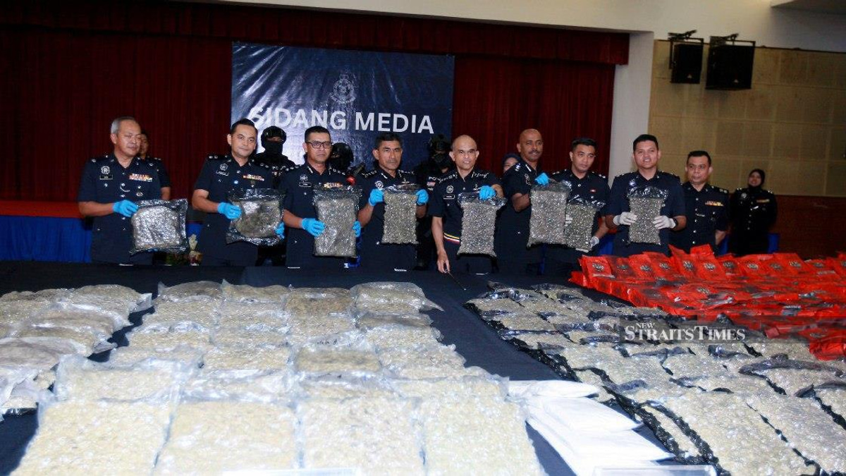 Police Bust Six Trafficking Rings, Seize 600kg of Drugs Worth RM37.5mil