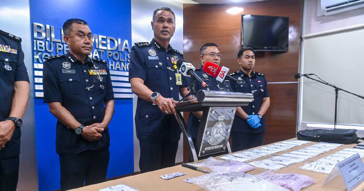 Thai woman and partner held with RM728k worth of drugs in Bentong raid