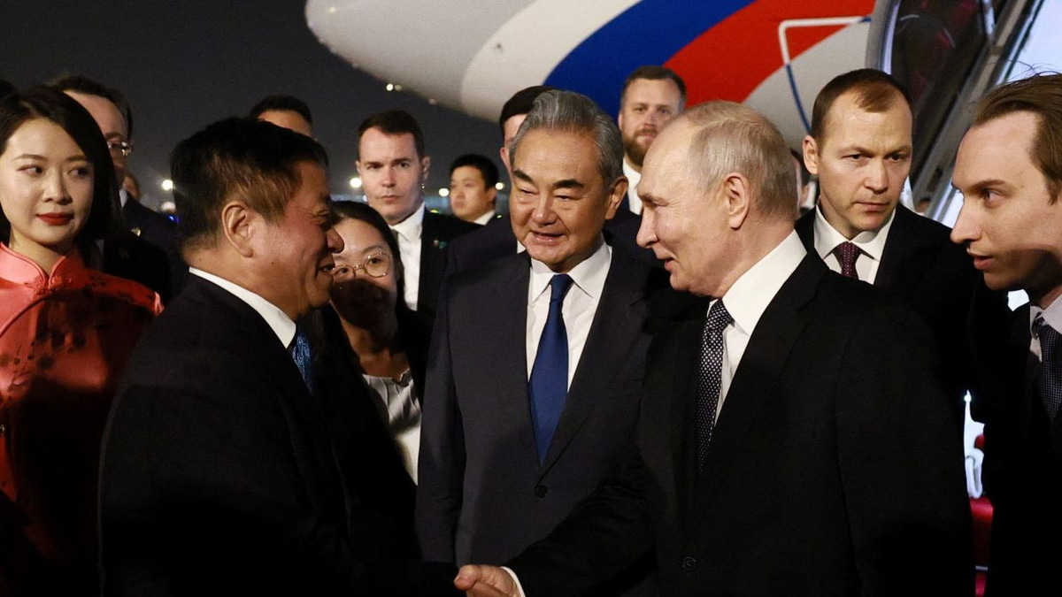 Putin arrives in Beijing to underscore Russia-China alliance as Trump departs