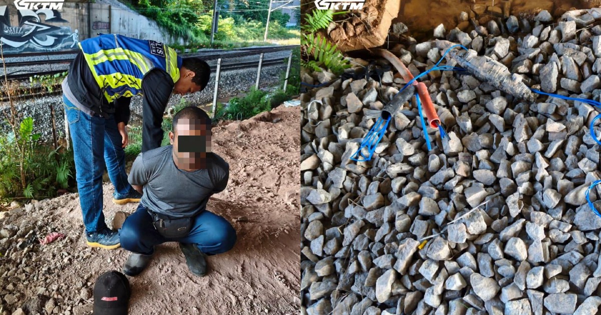 Duo Detained in Shah Alam Cable Theft Attempt at Railway Station