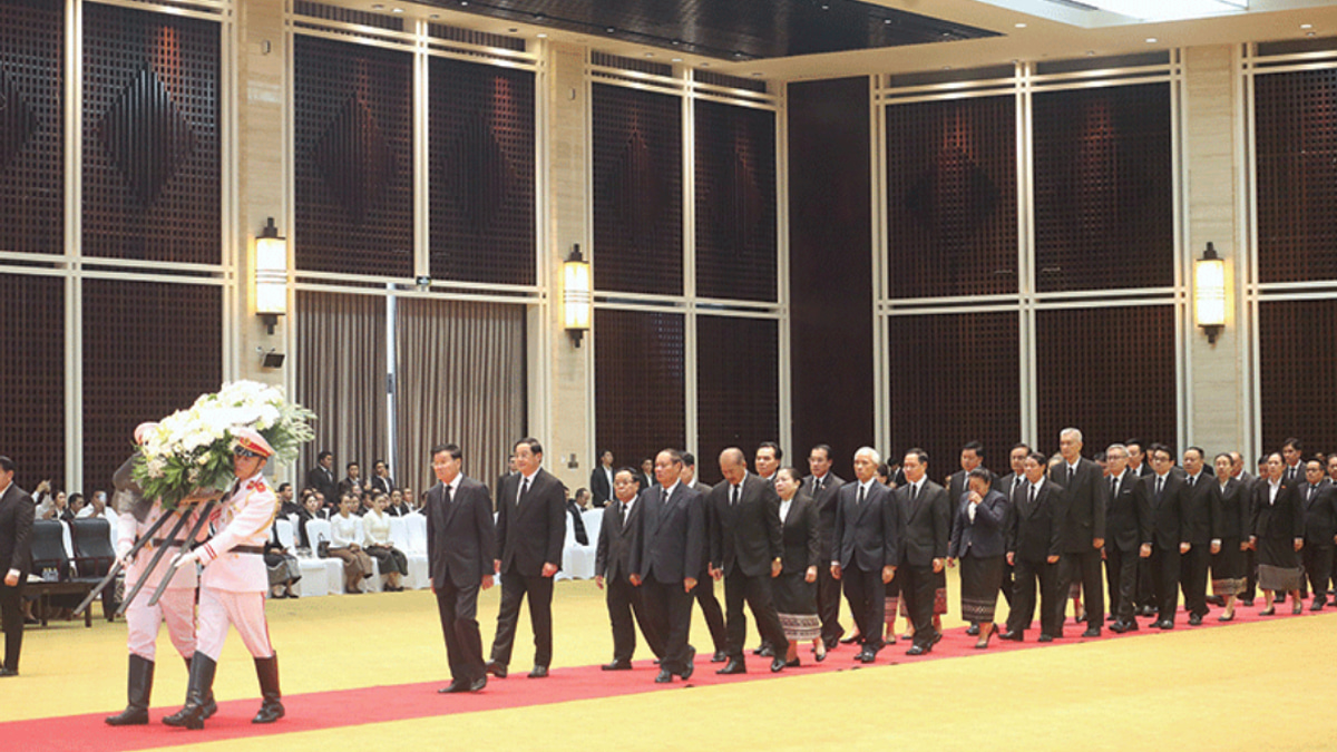 Laos honours late National Assembly President Xaysomphone with state funeral