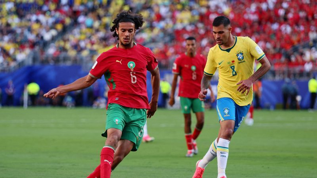 Bouaddi announces himself on world's biggest stage as Morocco stuns Brazil