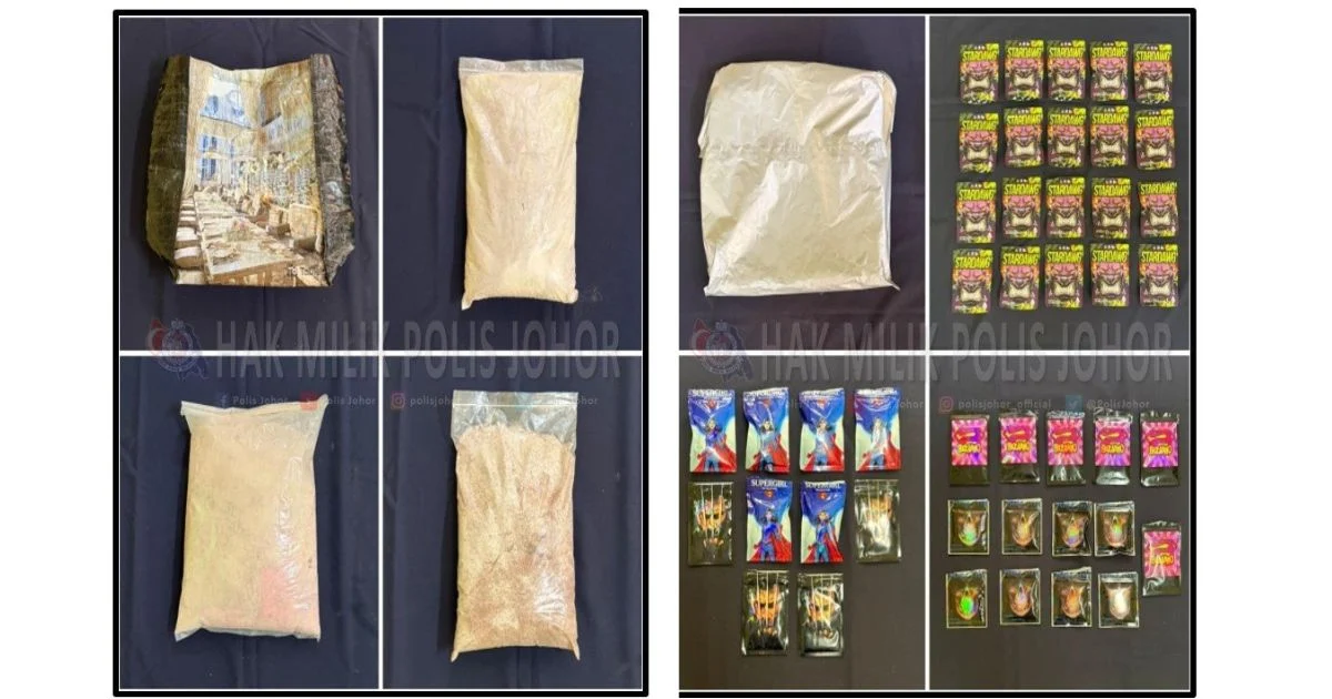 Married Couple Held in Major Johor Drug Bust Worth RM3.59 Million