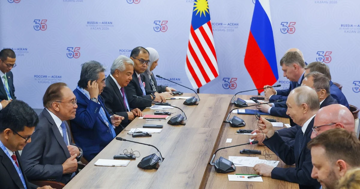 Anwar Welcomes Putin's Support for Deepening Malaysia-Russia Energy Ties