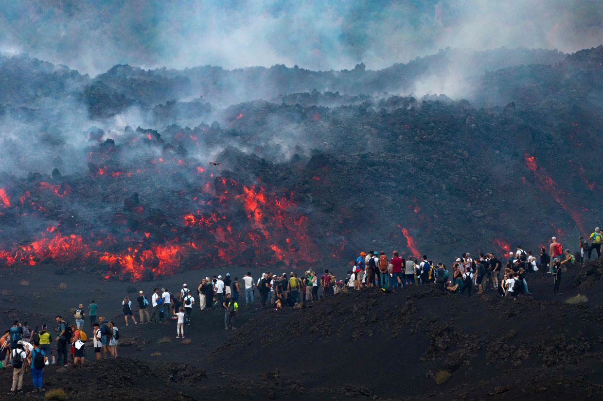 Europe's Most Active Volcano Draws Crowds Despite Safety Risks as Mount Etna Erupts