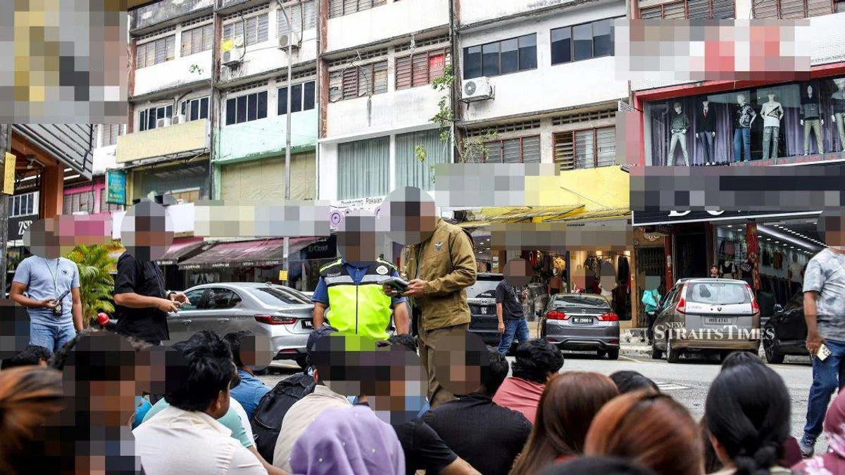 Immigration Raid Nets 111 Undocumented Migrants in Kuala Lumpur Wholesale District