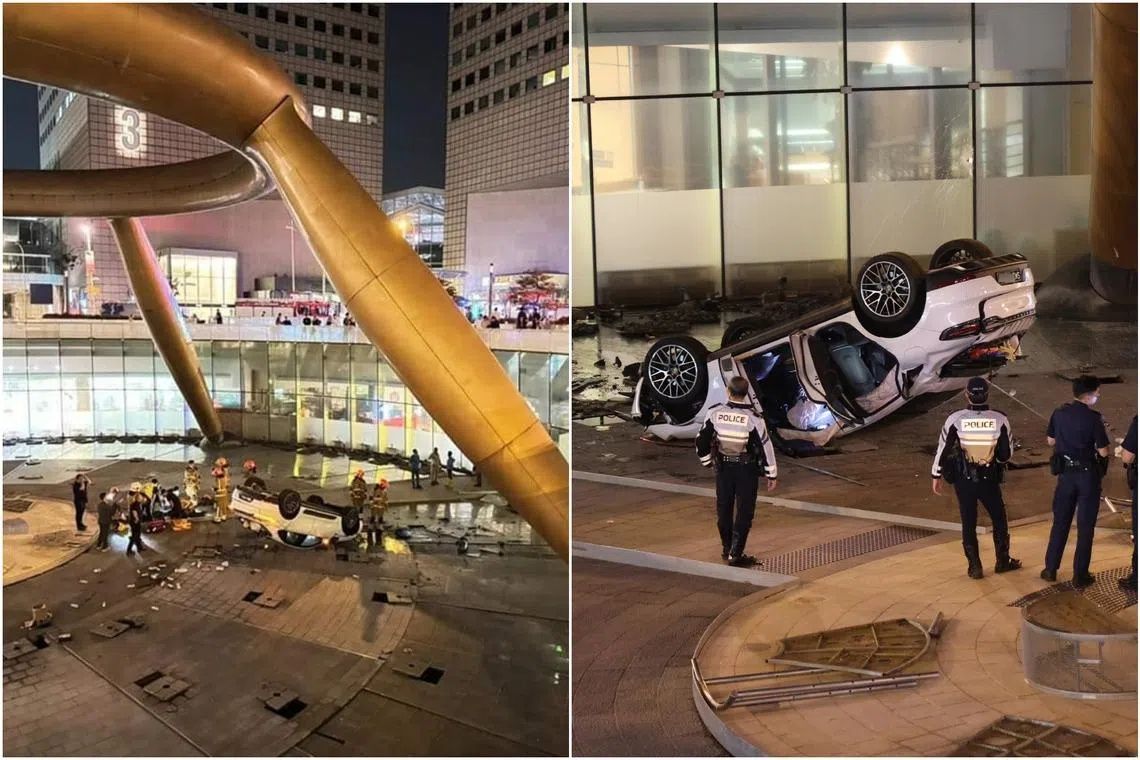 Singapore Driver Jailed for Crashing into Suntec Fountain While Intoxicated