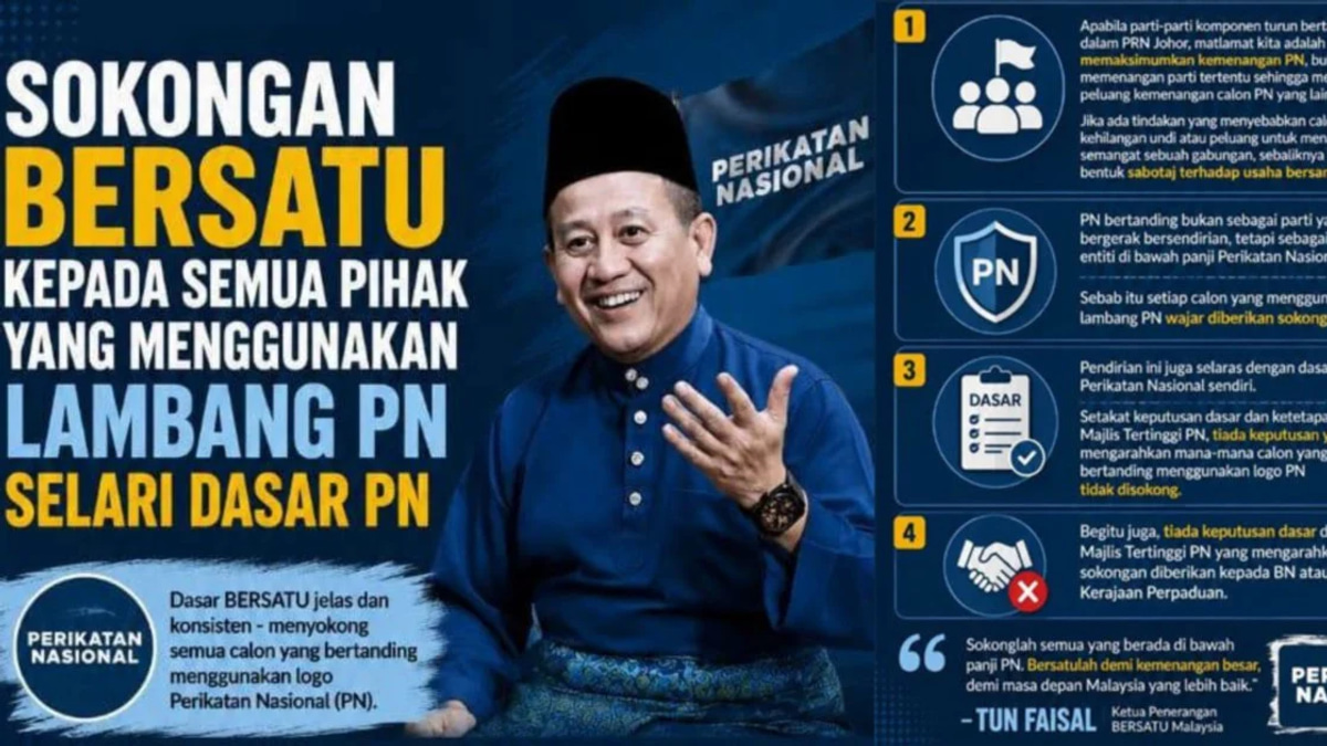 Bersatu accuses party defectors of sabotaging Perikatan in Johor state election