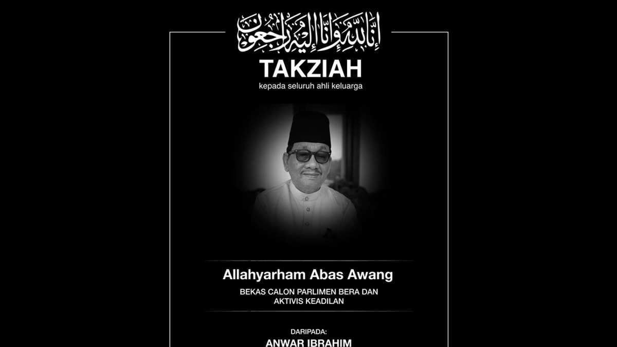Abas Awang's Death A Major Loss For Pahang PKR - PM Anwar