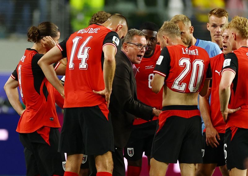 Austria's Rangnick praises World Cup debutants after edging past Jordan