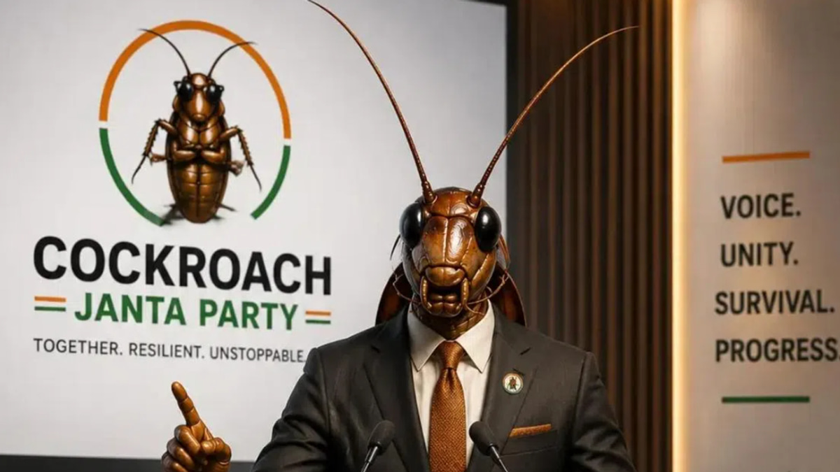 India's Gen Z Rallies Behind Satirical 'Cockroach Janta Party' Over Jobs Crisis