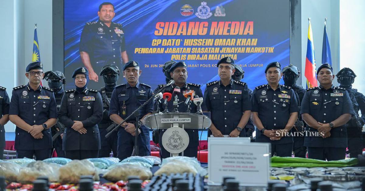 Police Seize RM135.63 Million in Drugs After Three-Pronged Cheras Operation