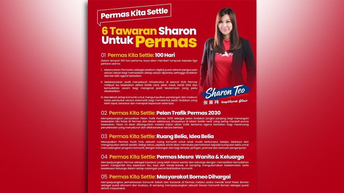 Sharon Teo Unveils Six-Point Vision for Permas as Johor Polls Heat Up