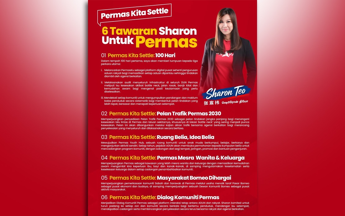Sharon Teo Unveils Six-Point Vision for Permas as Johor Polls Heat Up