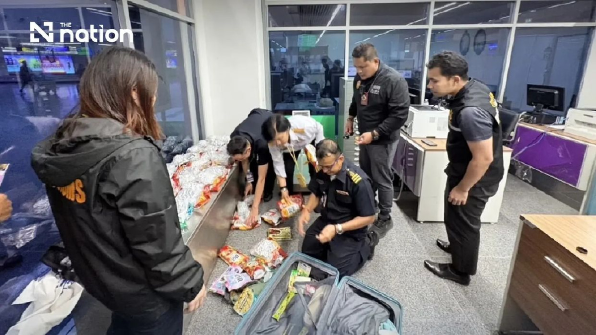 Russian arrested at Phuket Airport with 17.6kg of cannabis hidden in luggage