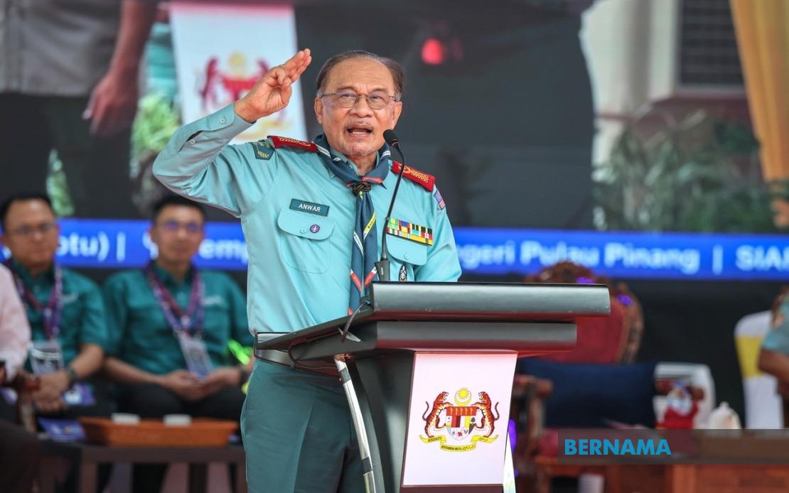 Nation's Progress Requires Morally Grounded Youth, Says Anwar at Scouts Jamboree