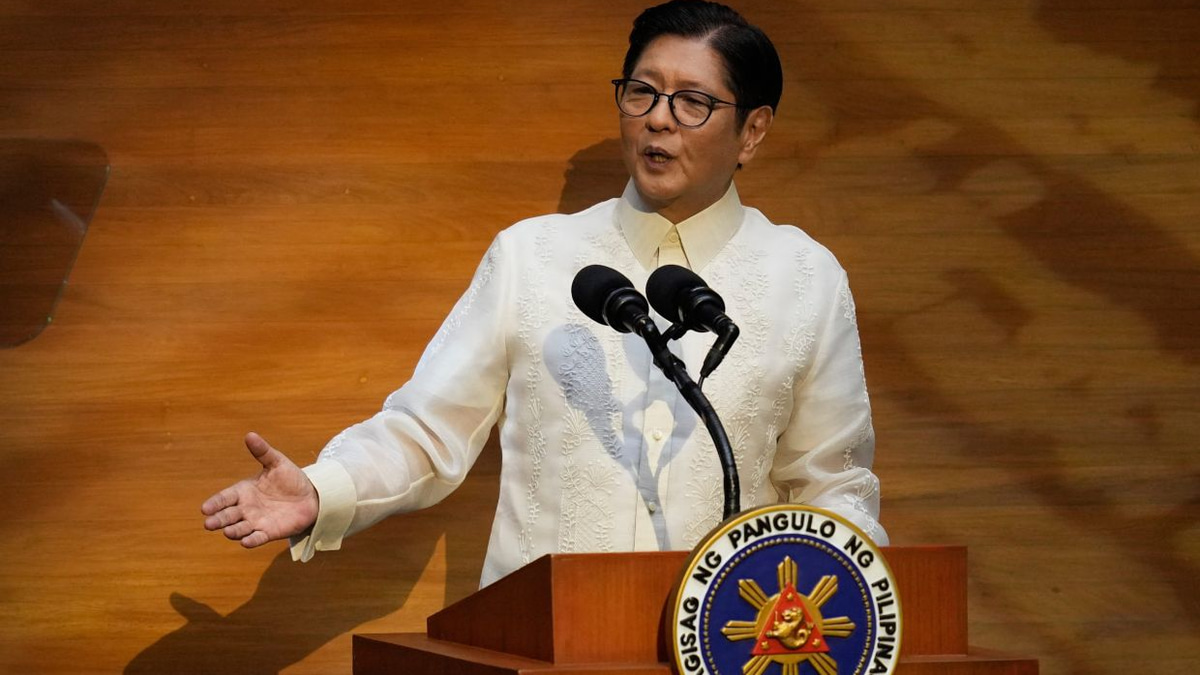 Marcos Defends South China Sea Ruling, Takes Aim at Beijing in State of Nation Speech