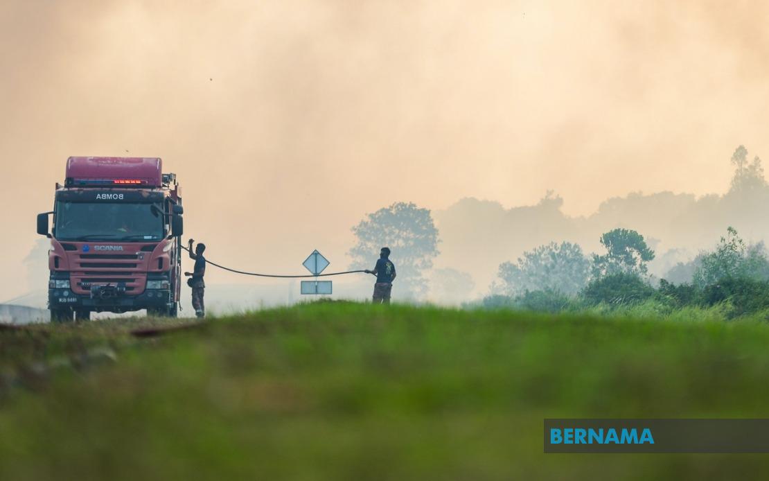 Firefighters Gain Ground on Pengerang Peatland Blaze, Over Half Contained