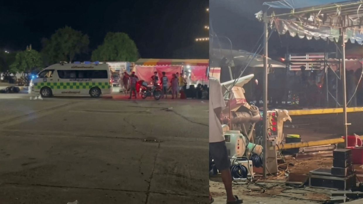 Six wounded in knife and gun attack at Thai shopping fair