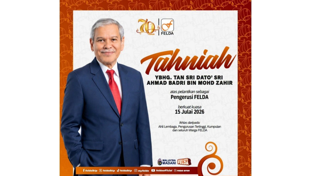 Ahmad Badri Appointed As New FELDA Chairman