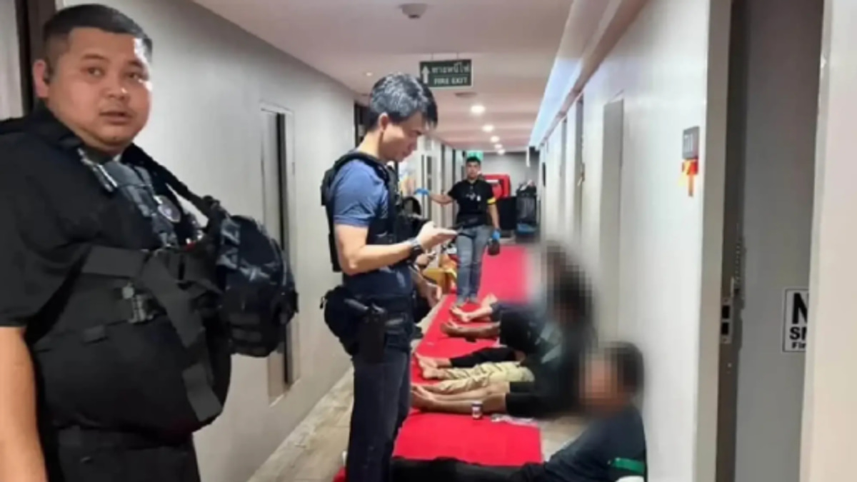 Thai police dismantle alleged underground casino and drug operation at Nonthaburi hotel catering to Chinese nationals