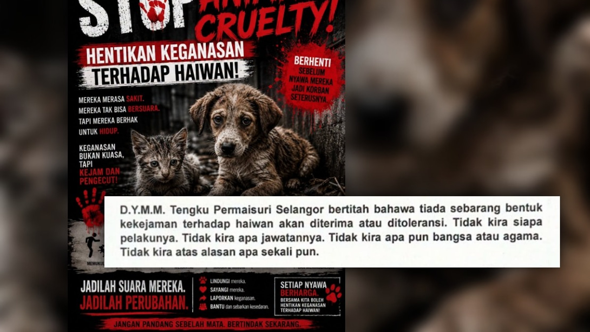 Tengku Permaisuri Norashikin Condemns Rising Animal Cruelty, Calls for Stronger Laws