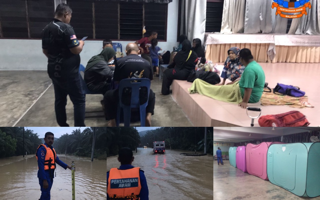 Larut, Matang and Selama Hit by Flash Floods; 17 Evacuated