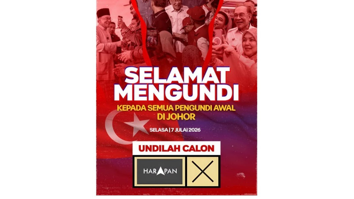 Anwar Urges Early Voters in Johor Election to Support Pakatan Harapan