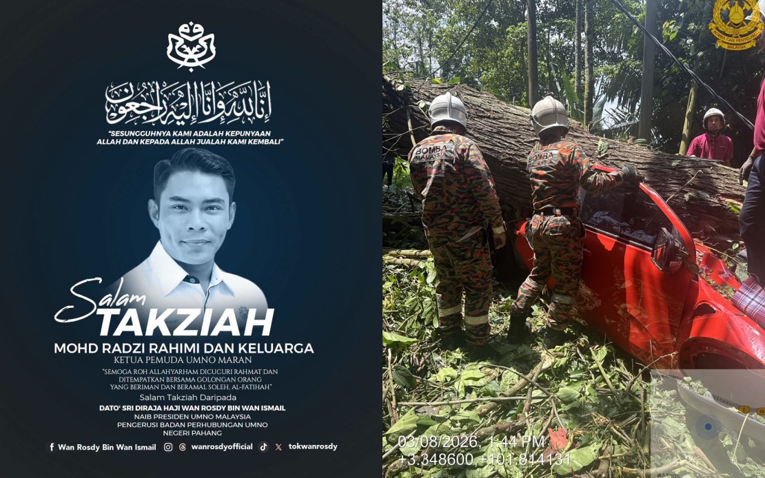 Pahang Menteri Besar Mourns Death of Maran UMNO Youth Chief in Tragic Accident