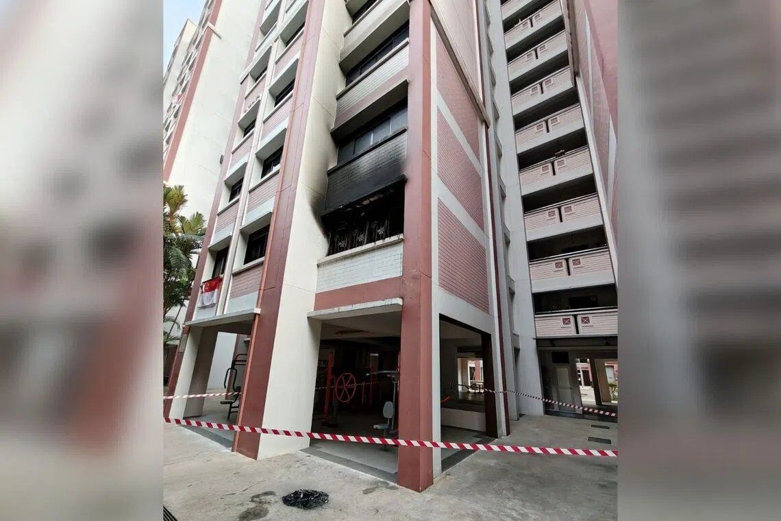 Elderly Man Hospitalised After Bedroom Fire in Singapore HDB Flat; ITE Student Hailed as Hero