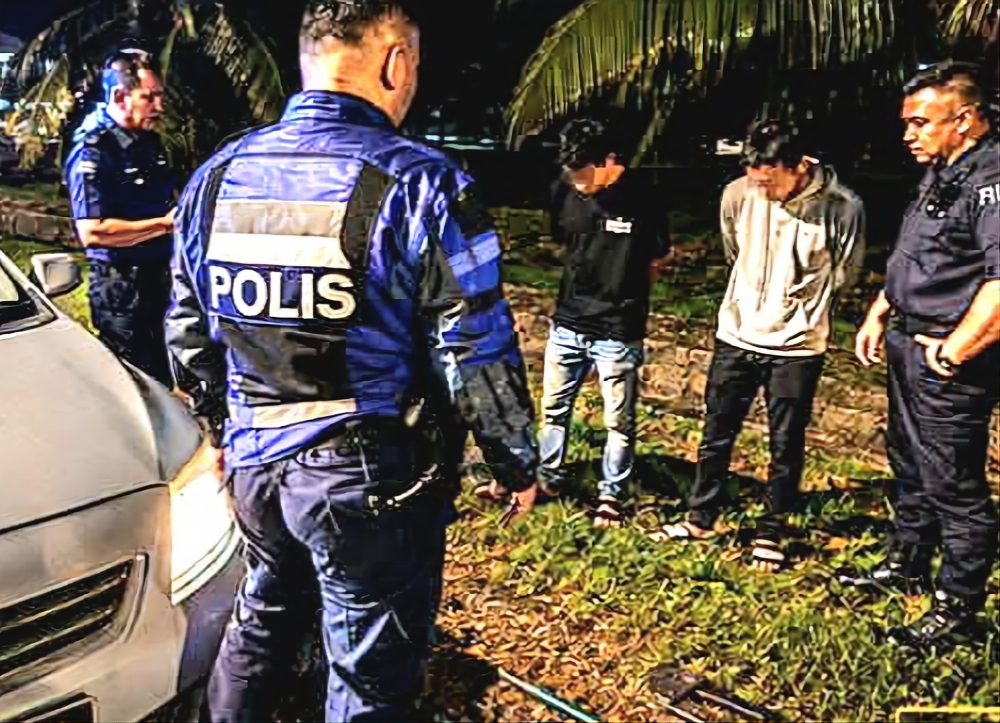 Three men arrested following high-speed police pursuit in Sibu